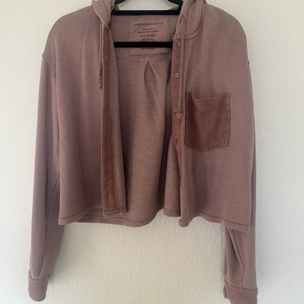 Xs cropped American Eagle hoodie